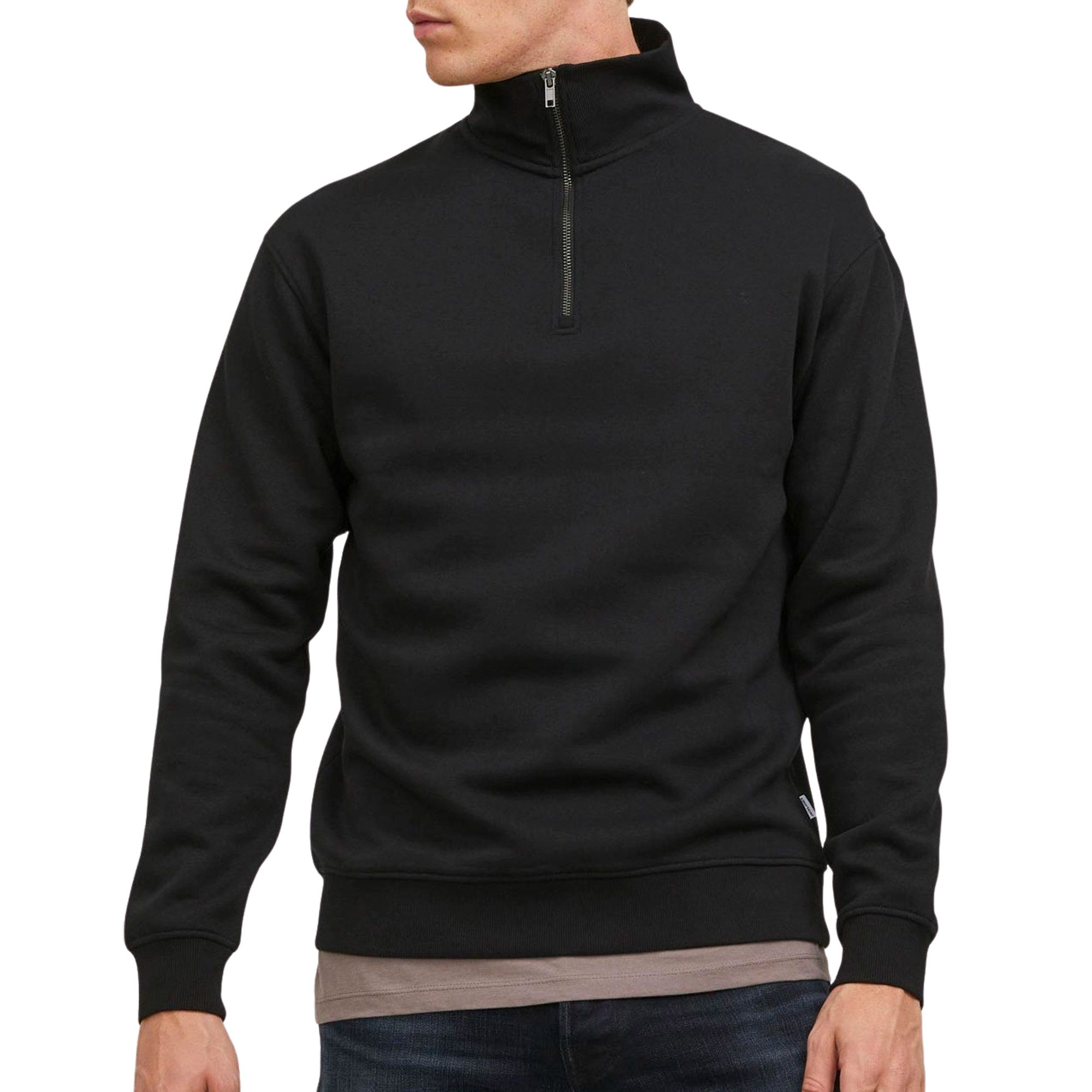 12879 Jack & Jones Bradley Half Zip Sweater Heren | PlutoSport